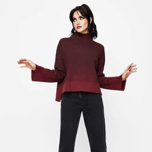 NEW Disturbia Nightjar Ombre Knit Sweater - Red, size Large, Goth Vibe